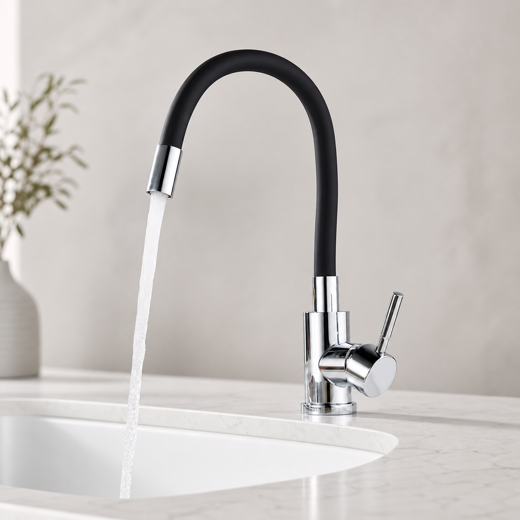Robinet de Cuisine Flexible avec Col Coloré