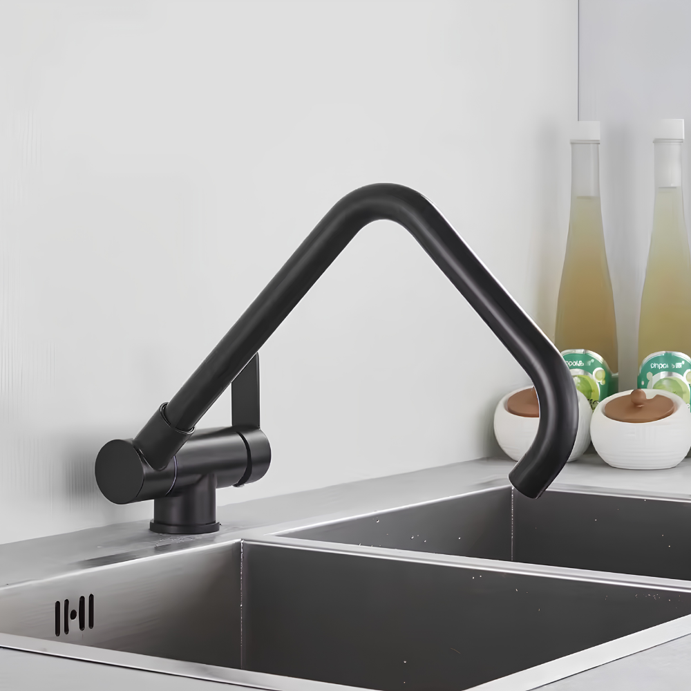 Robinet de Cuisine Rabattable sous Fenêtre – Pivotant 360°