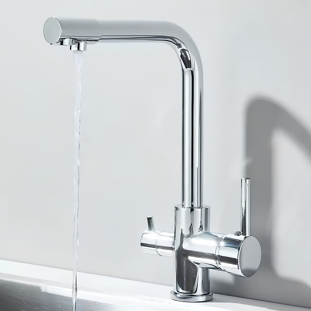Robinet de cuisine 3 voies à eau filtrée – Pivotant 360°