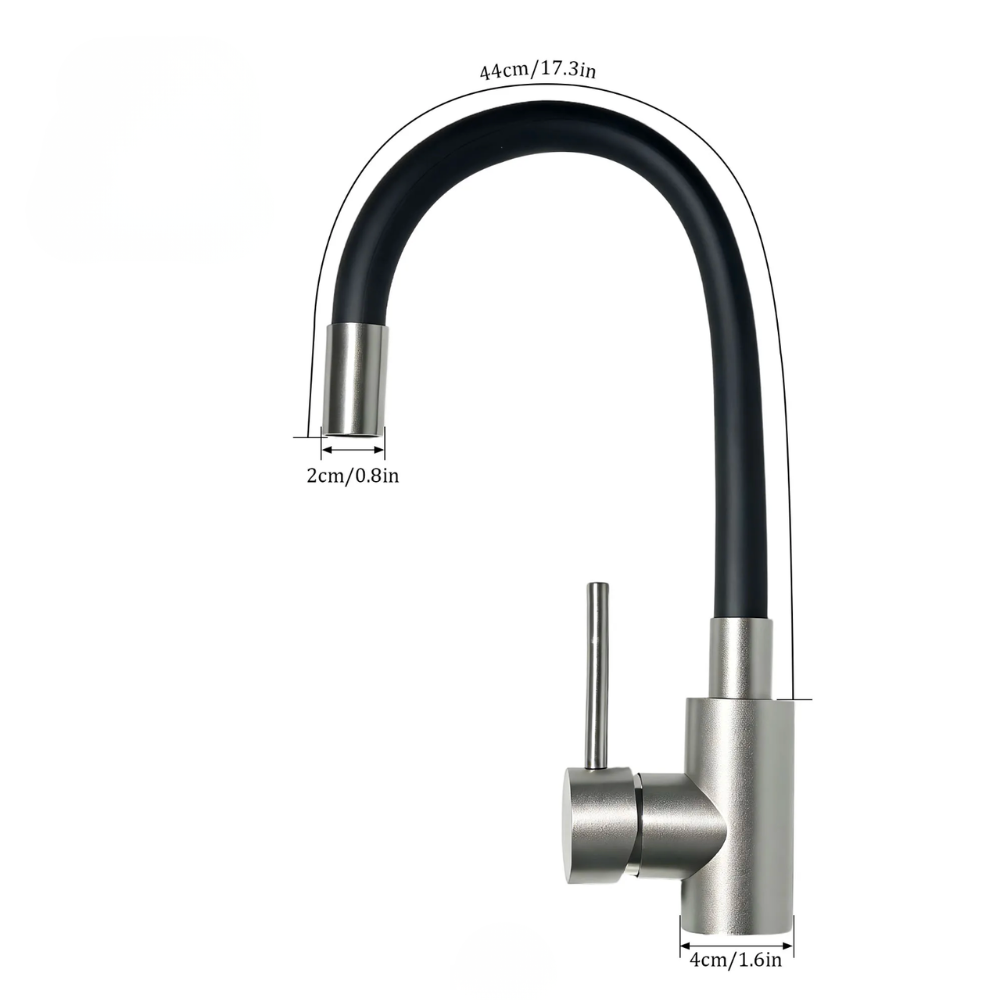 Robinet de Cuisine Flexible avec Col Coloré