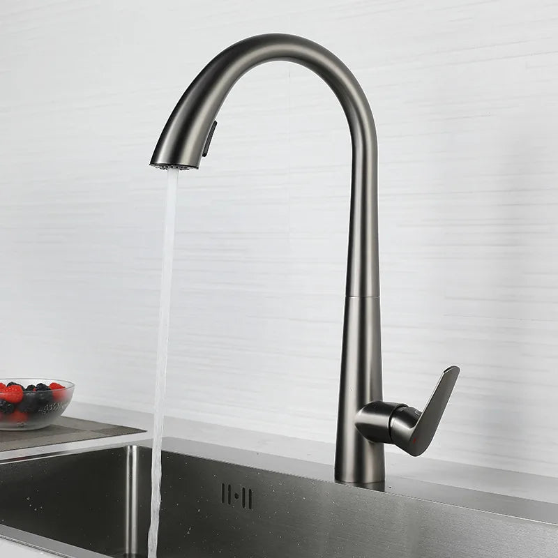 Robinet de cuisine à douchette extractible – Pivotant 360°