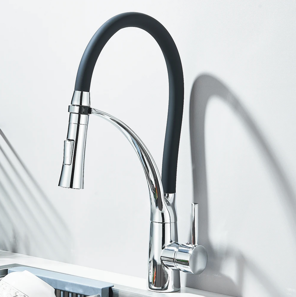 Robinet de cuisine col flexible – Jet extractible
