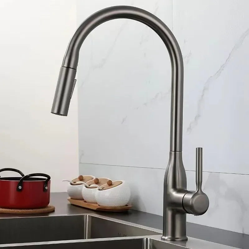 Robinet de Cuisine à Douchette Extractible – Pivotant 360°