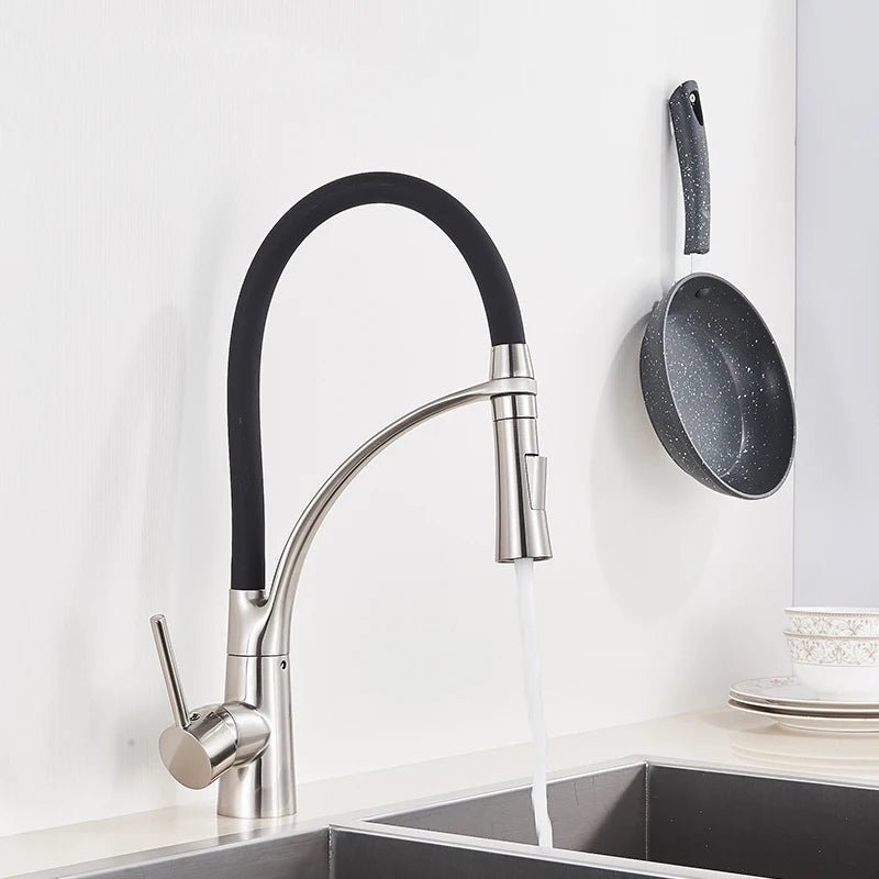 Robinet de Cuisine Flexible Professionnel – Douchette Extractible & Rotation 360° - Fluens Image