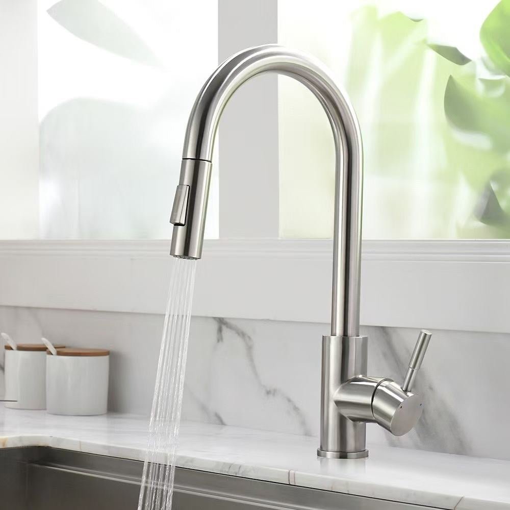 Robinet de Cuisine Mitigeur – Bec Haut Extractible 360° - Fluens